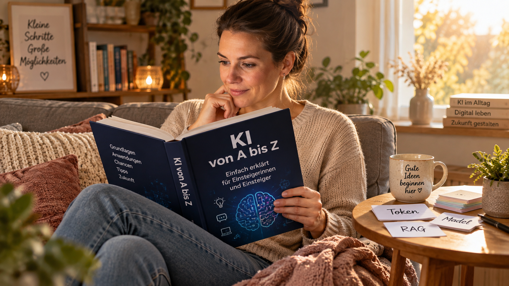 Abbildung 8 – Unsere Einsteigerin blättert in einem KI-Lexikon